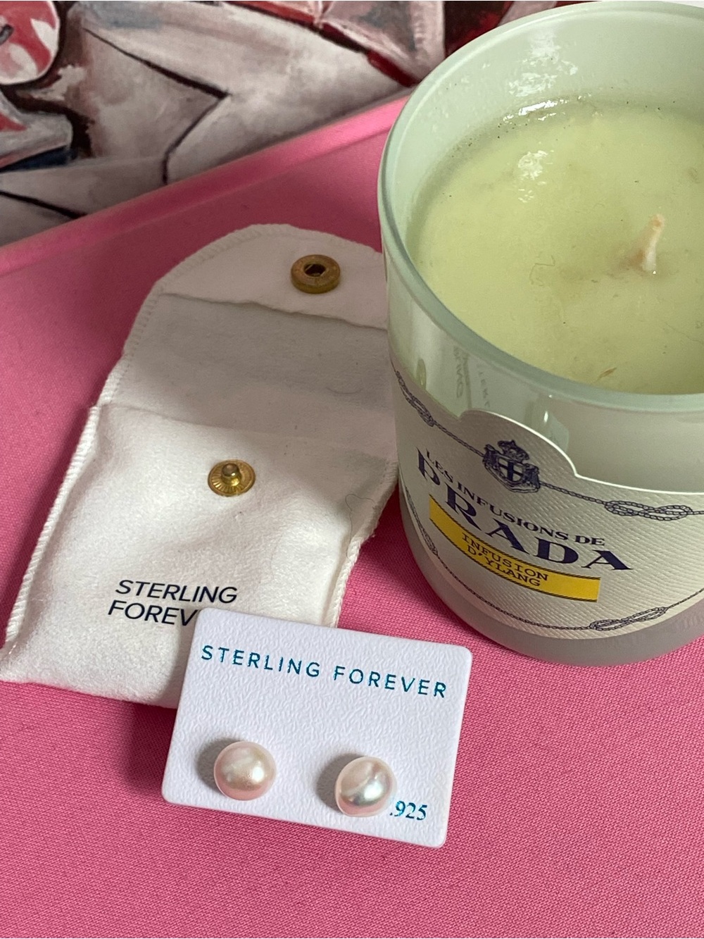 Never-Worn Baroque Pearl & Sterling Silver Stud Earrings from Sterling Forever